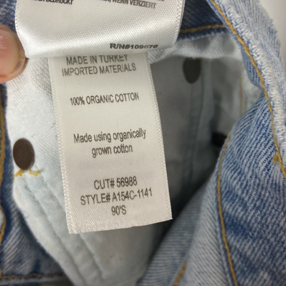 AGOLDE 90's Pinch Waist High Rise Straight Jeans in Backdrop Size 25 Dis… - Picture 12 of 13